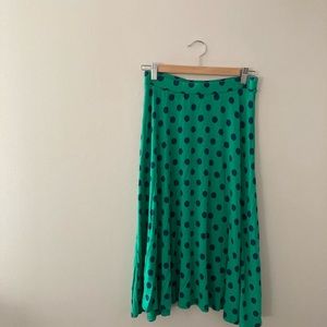 Boden knit polka dot midi skirt 6R